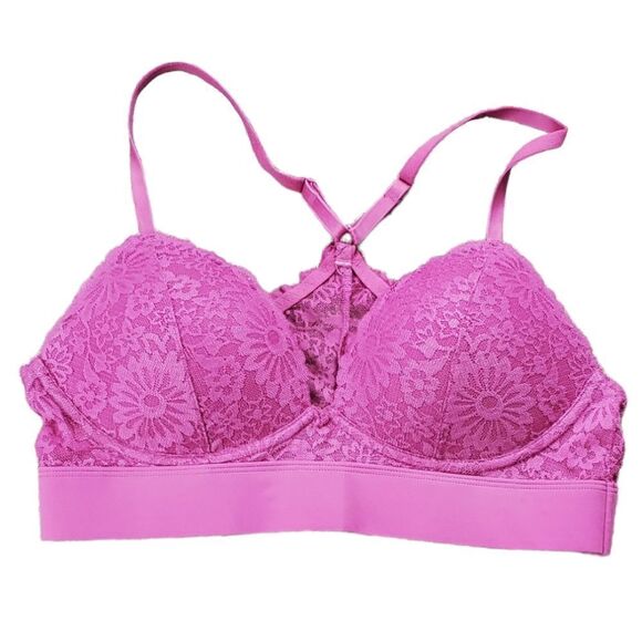 Pink Victoria's Secret Pink Pullover Lace Bralette - Picture 1 of 3
